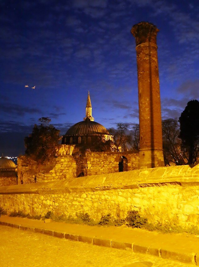 Istanbul Night Life. Sokullu Mehmet Pasha mosque (Sokullu Mehmet Pasha Camii)