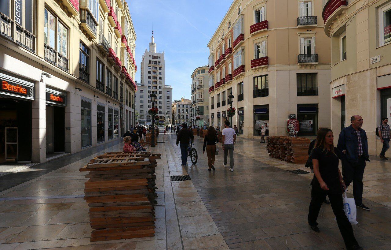 Malaga. The Marquis of Larios street (Calle Marqués de Larios)