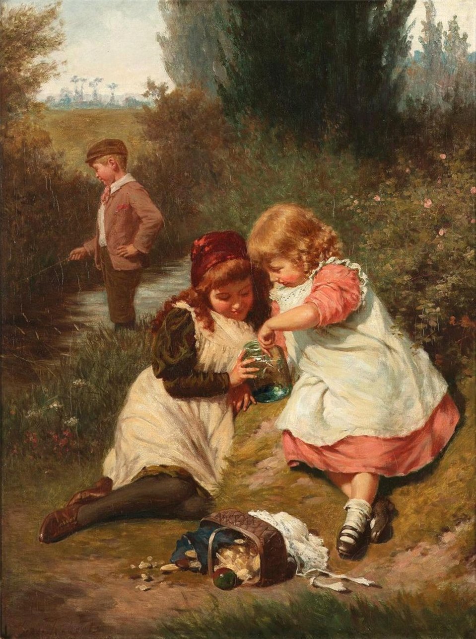 Произведение на тему детство 19 20 веков. Английский художник Edwin Thomas Roberts (1840-1917).