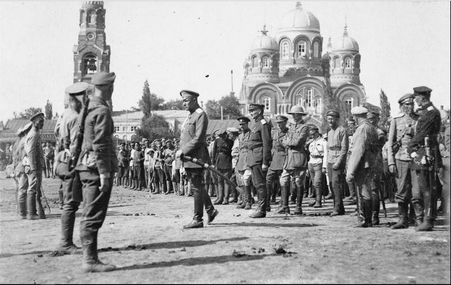 1919. Генерал Сидорин, командующий Донской армии, обращается к своим войскам, в городе Балашове, июль