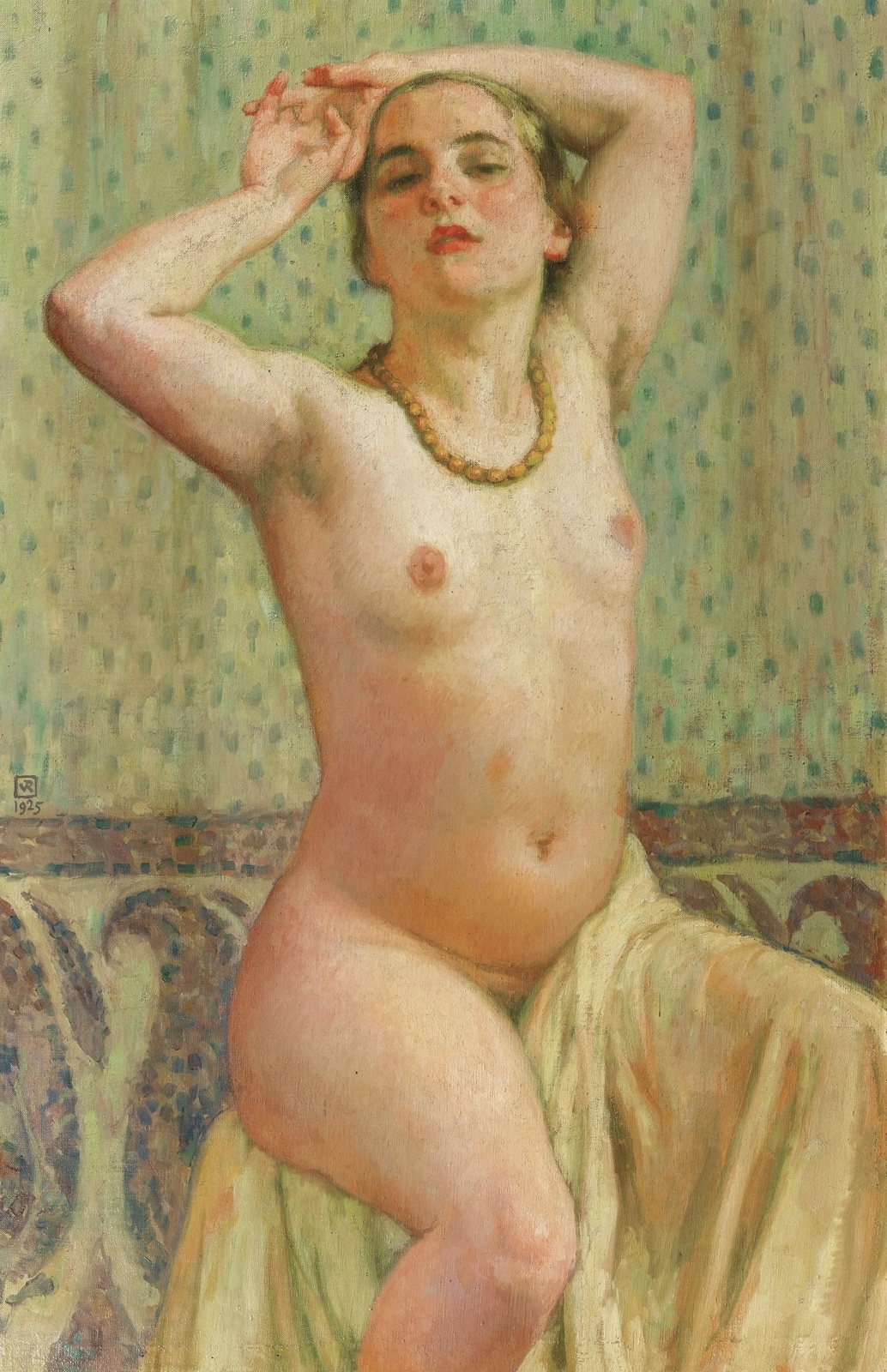 Тео ван Рёйссельберге (Théo van Rysselberghe), 1862-1926 Пахита с ожерельем
