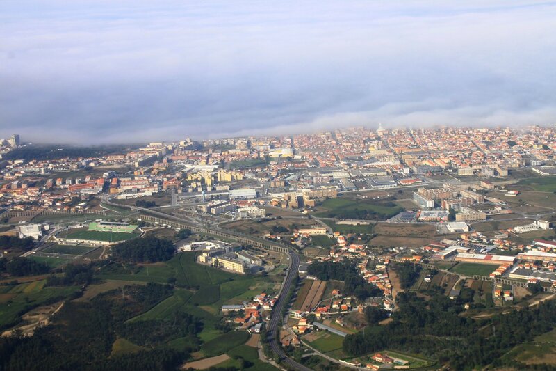 Порту с самолета (Porto view from the airplane)