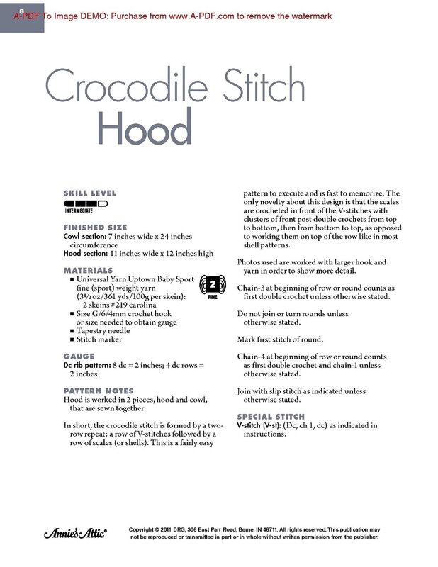 Crocodile Stitch Fashions