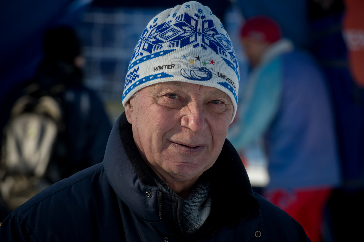 Георгий Алексеевич Смирнов на 45-м юбилейном Лыжном марафоне МВТУ в 2016 г.