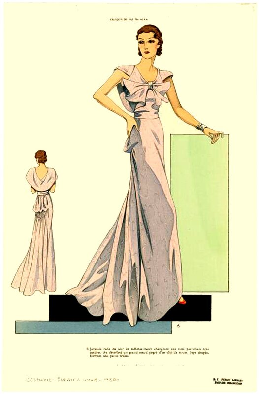 Женская мода 1930 года