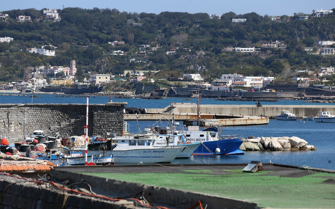 Ischia, Forio. The promenade of Christopher Columbus (Via Cristoforo Colombo)