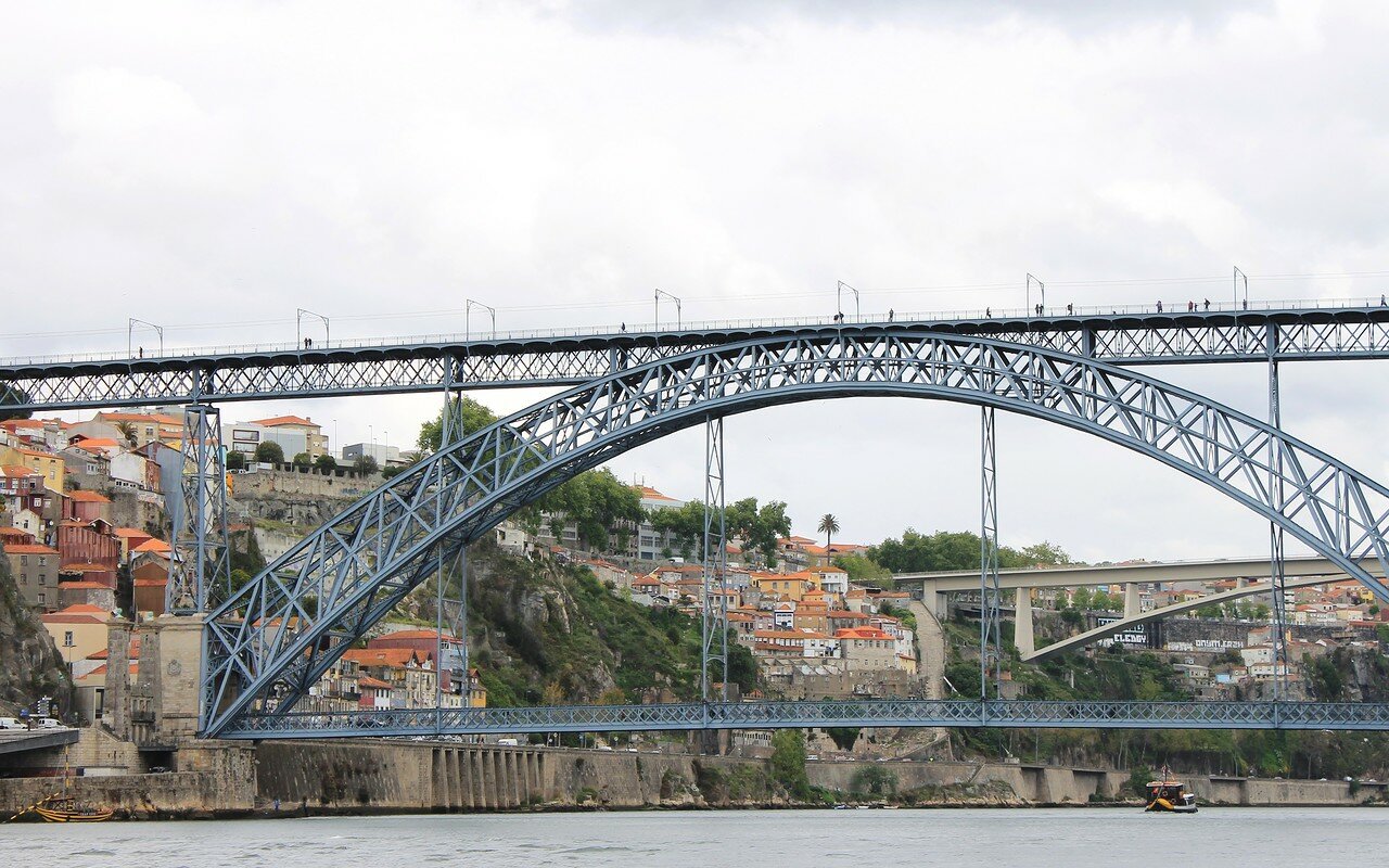 Porto. Along Douro river by 'rabelos' boat