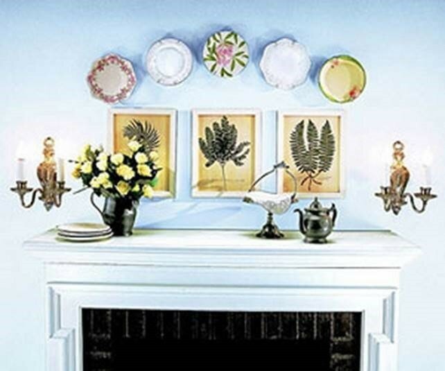 Как украсить стены декоративными тарелками (фото с идеями)