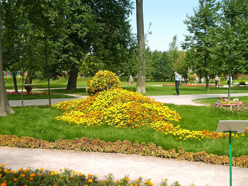 Москваа, Воронцовский парк, цветник.