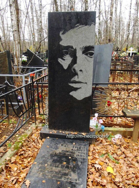 Могила Андрея Болтнева на Востряковском кладбище.