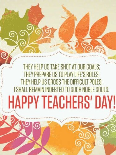 Heureuse Journée Mondiale Des Enseignants Salutations - Gratuites, de jolies cartes postales vivantes
