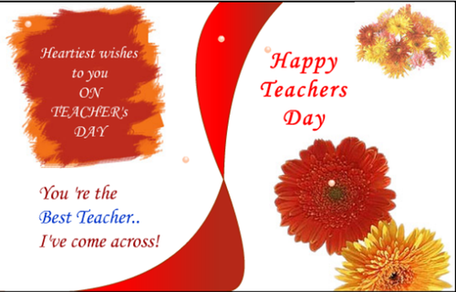 Heureuse Journée Mondiale Des Enseignants De Carte De Voeux De L'Image - Gratuites, de jolies cartes postales vivantes
