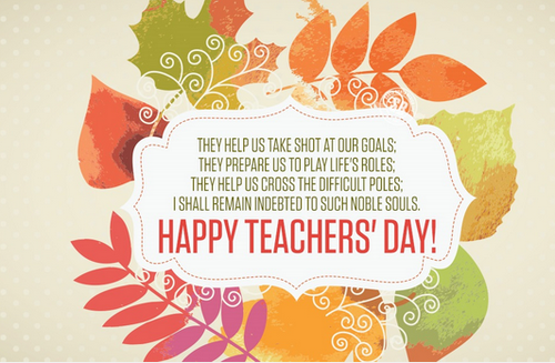 World Teachers Day Wishes Picture - Free beautiful animated ecards
