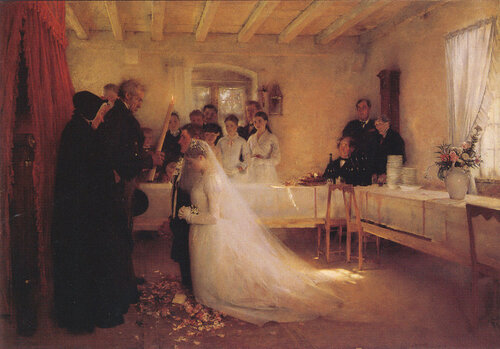 Pascal Dagnan-Bouveret - Blessing of the Young Copule Before Marriage