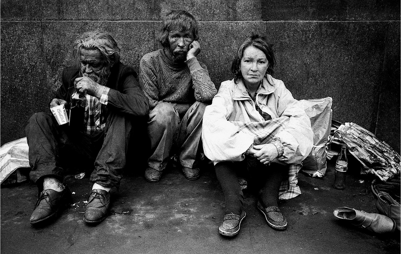 1995. Москва бездомная на снимках Мирона Цовнира 