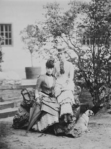 1890. Александра Датская и императрица Мария Фёдоровна. Фреденсборг