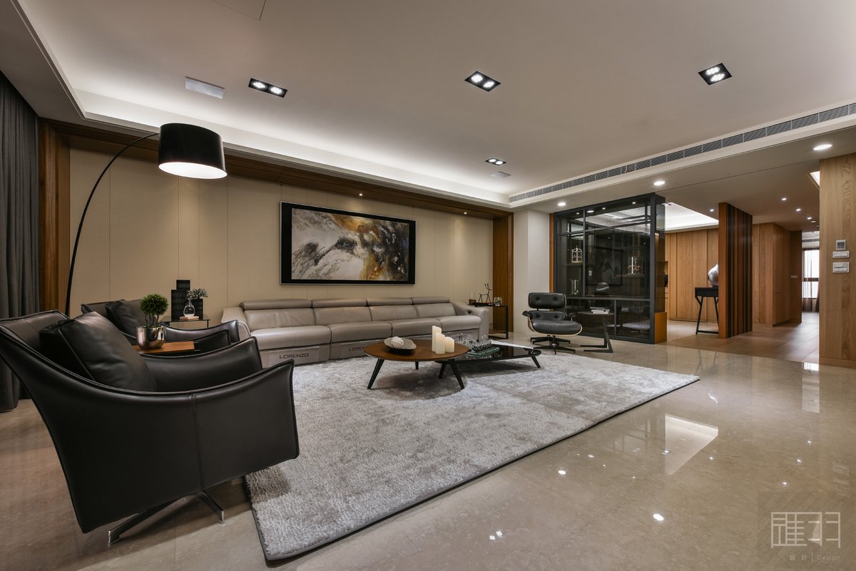 Manson Hsiao, просторная квартира фото, элегантный интерьер, деловой стиль интерьера, интерьер апартаментов, мужской интерьер квартиры