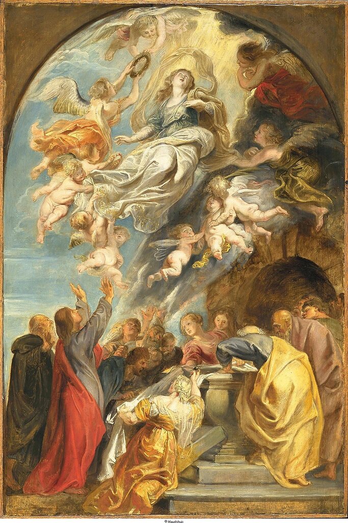 Rubens, Peter Paul - Эскиз для Успения Пресвятой Богородицы, ок. 1622-25, 87,8 cm x 59,1 cm, Дерево, масло.jpg