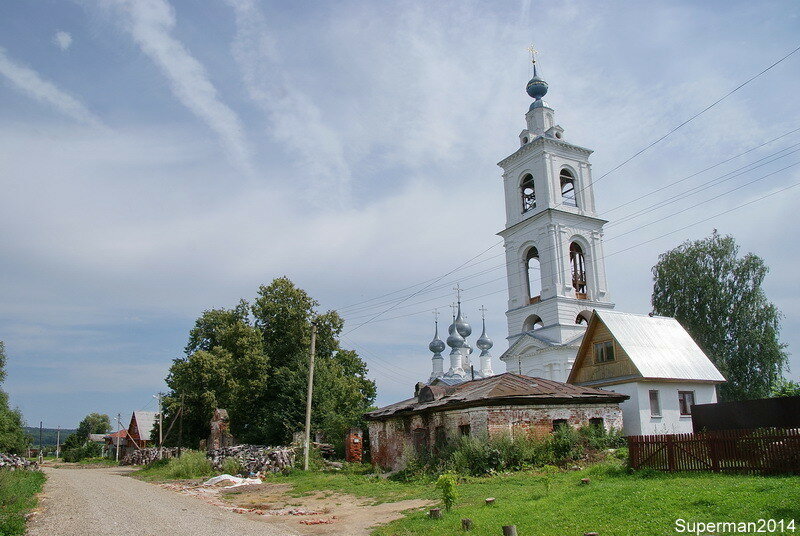 село Бабаево Бабаево, Владимирской, храма, число, области, церковь, Михаила, Дмитрий, времени, Салтыковых, дворов, Архангела, конце, принадлежало, этого, честь, время, Салтыкова, начале, Петра