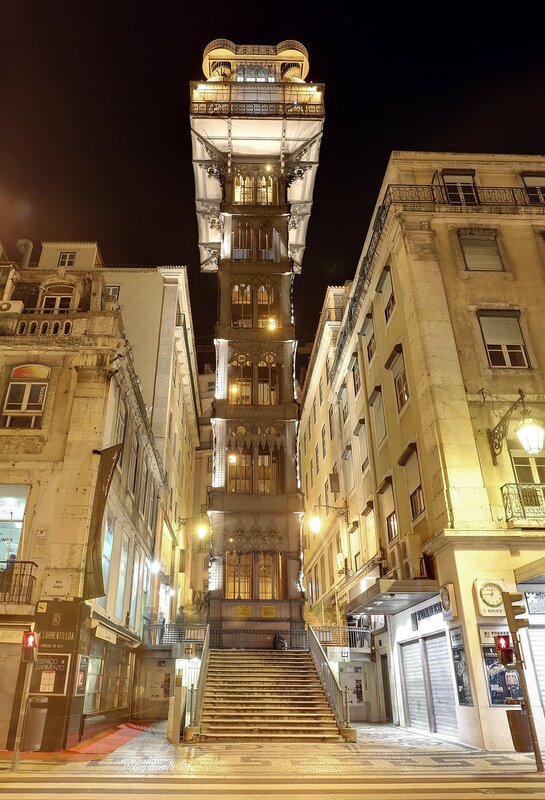 Lisbon. Elevator Santa Justa (Elevador de Santa Justa)