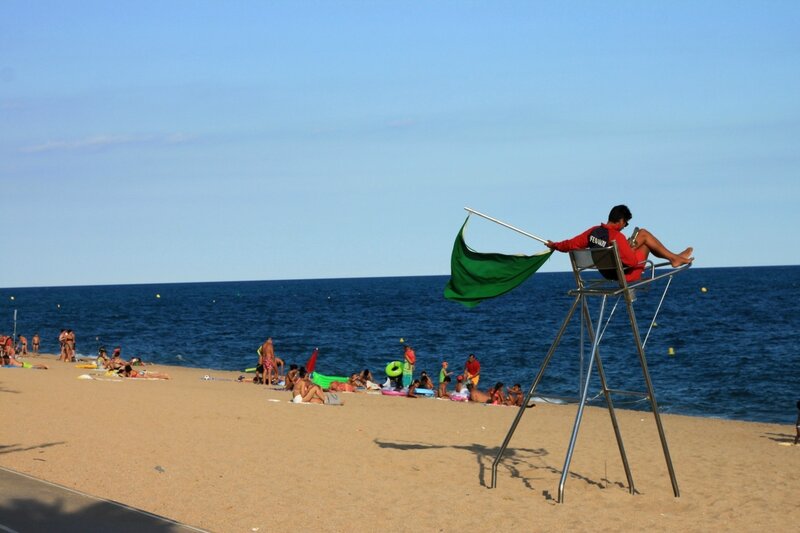 Пляж Пинеда де Мар, Испания (Beach Pineda de Mar, Spain)