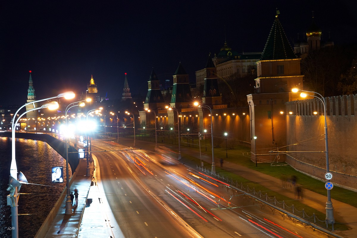 Москва ночь дорога