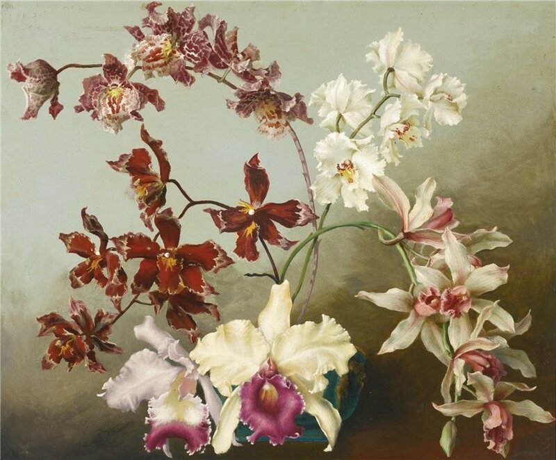 Орхидея - цветок любви, волнующая страсть…Lev Chistovsky. Акварель НЮ