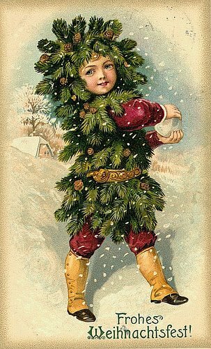 Vintage Christmas postcards. Винтажные рождественские открытки