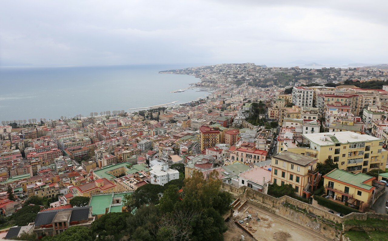 Naples. View from the castle of St. Elmo