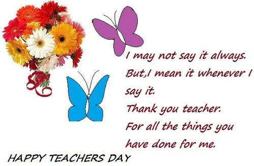 Happy World Teachers Day Colorful Clipart - Free beautiful animated ecards

