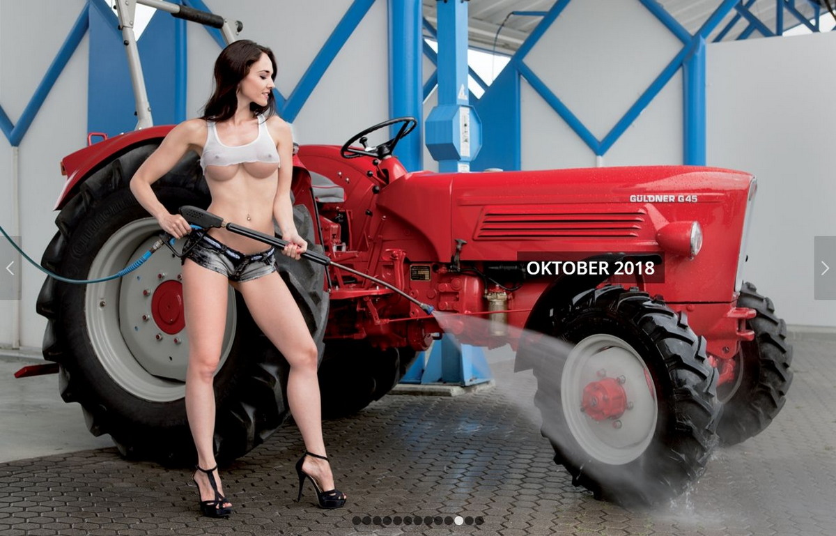 Немецкие трактористки в горячем календаре