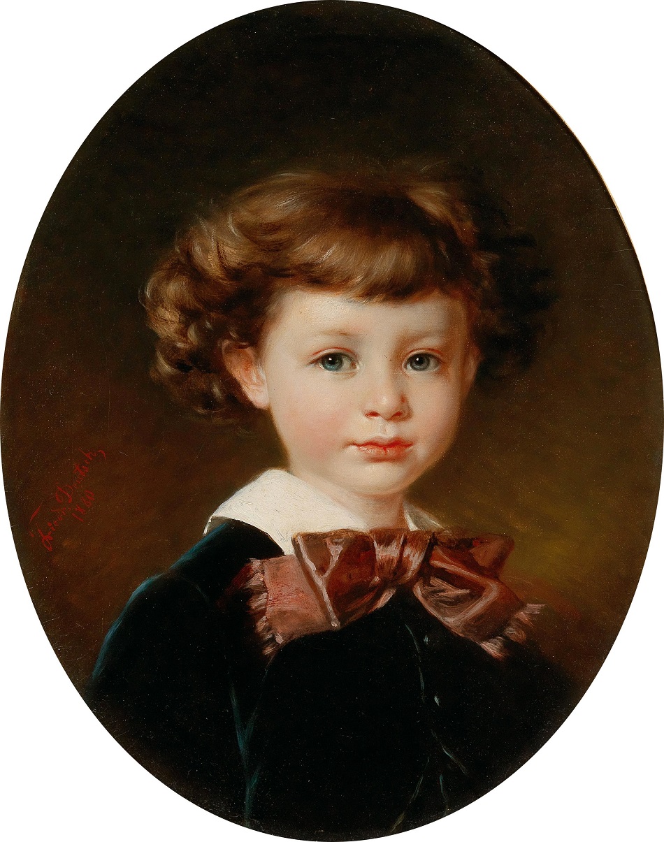Friedrich Deutsch, around 1880 Portrait of a Boy