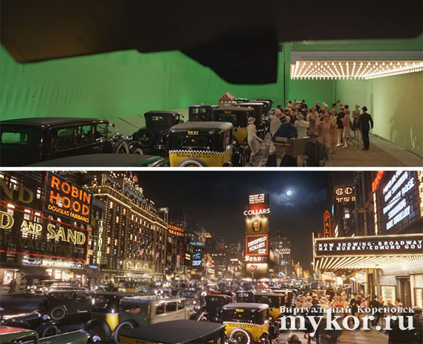 The Great Gatsby - спецэффекты до и после