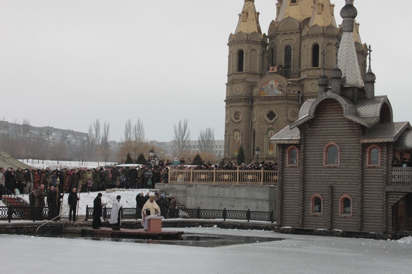 Праздник Крещения в Свято-Георгиевском храме 2015 год 