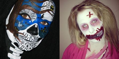 Идеи страшного макияжа на Хэллоуин