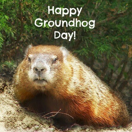 Groundhog Day - Le più belle e colorate carte con Groundhog day il 2 febbraio 2024
