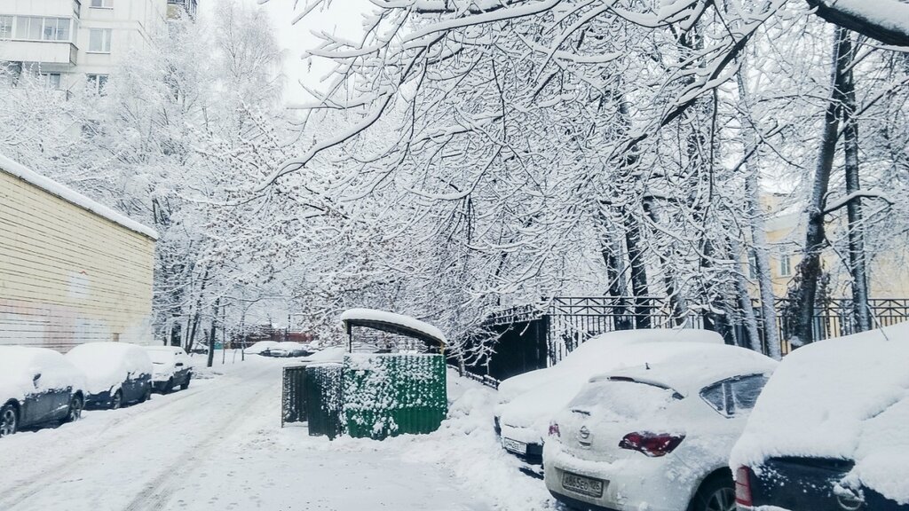 Снегопад в Москве border=