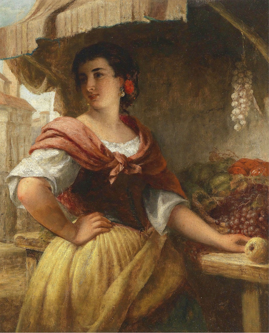 The Fruit Seller , 1869.