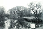 Пруд и мостик в Лопатинском саду. 1900-е