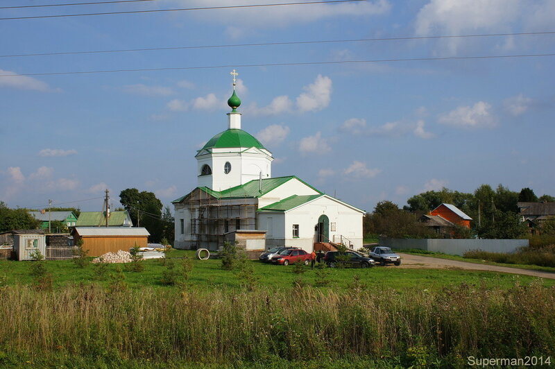 село Подлесново храма, Казанской, Подлесново, Церковь, времени, построена, Матери, Божией, месте, Михайловское, шоссе, дороги, иконы, время, Богослова, Иоанна, дороге, храме, потратить, добраться