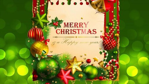 Awesome Live Merry Christmas Card - Free beautiful animated greeting cards with wishes for a happy Christmas
