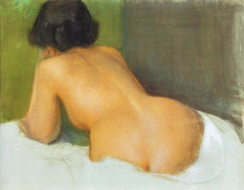 Eero Järnefelt - Saimi’s Back (The Artist’s Wife)