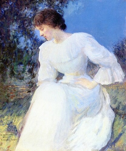 Edmund Tarbell - Portrait of a Woman in White