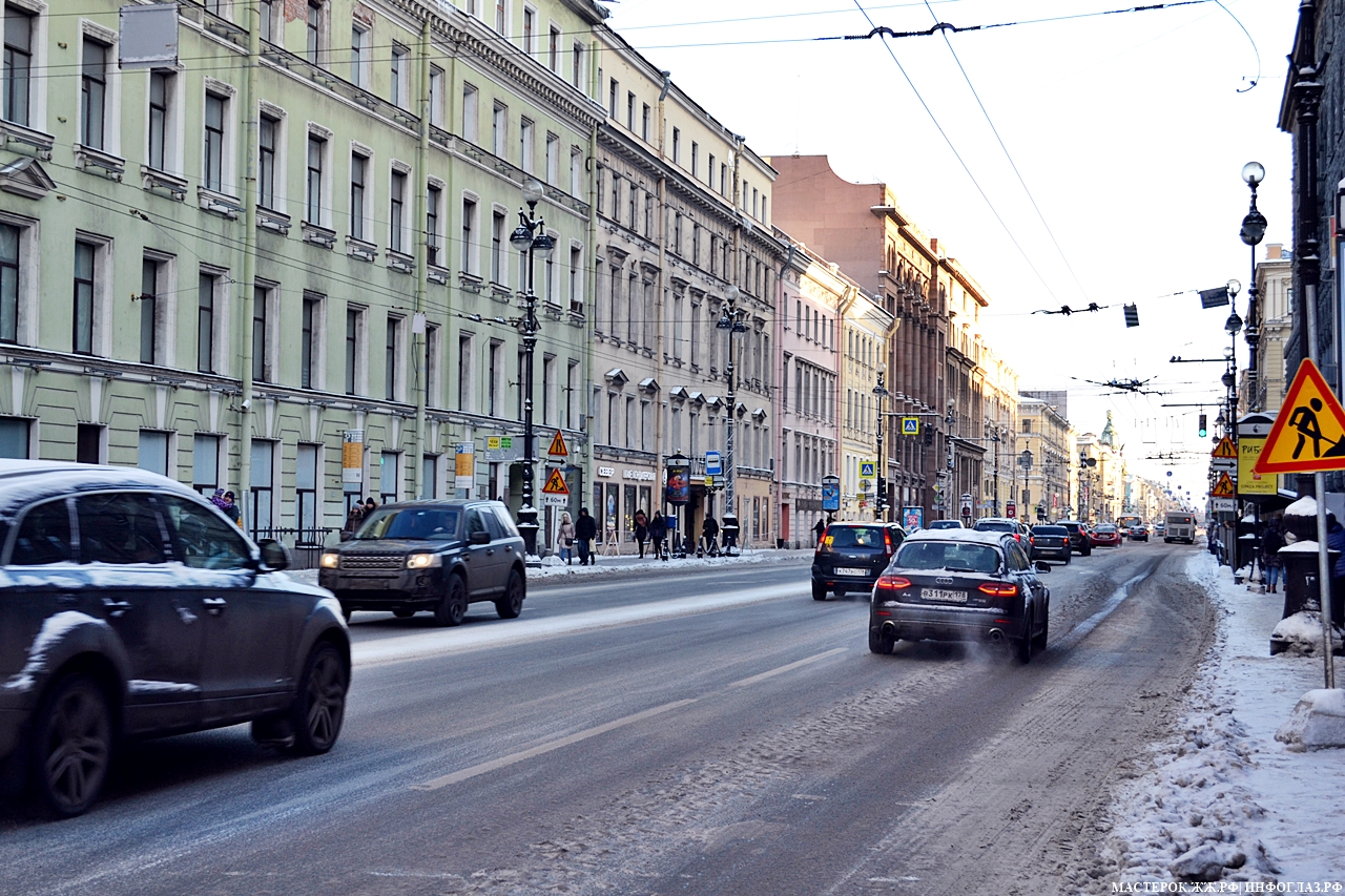 Питер 1899 зима улица