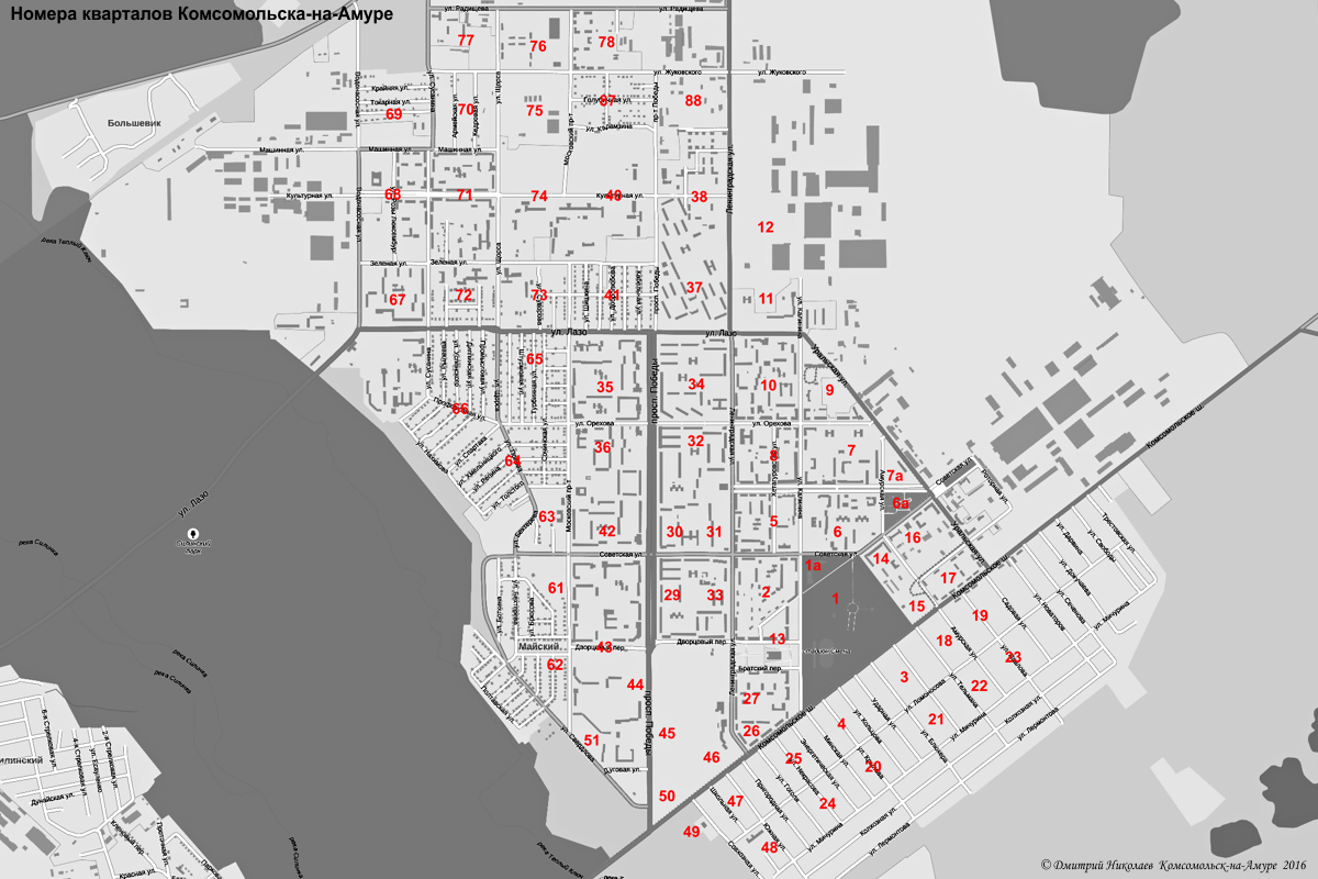 Карта тольятти 16 квартал с номерами домов