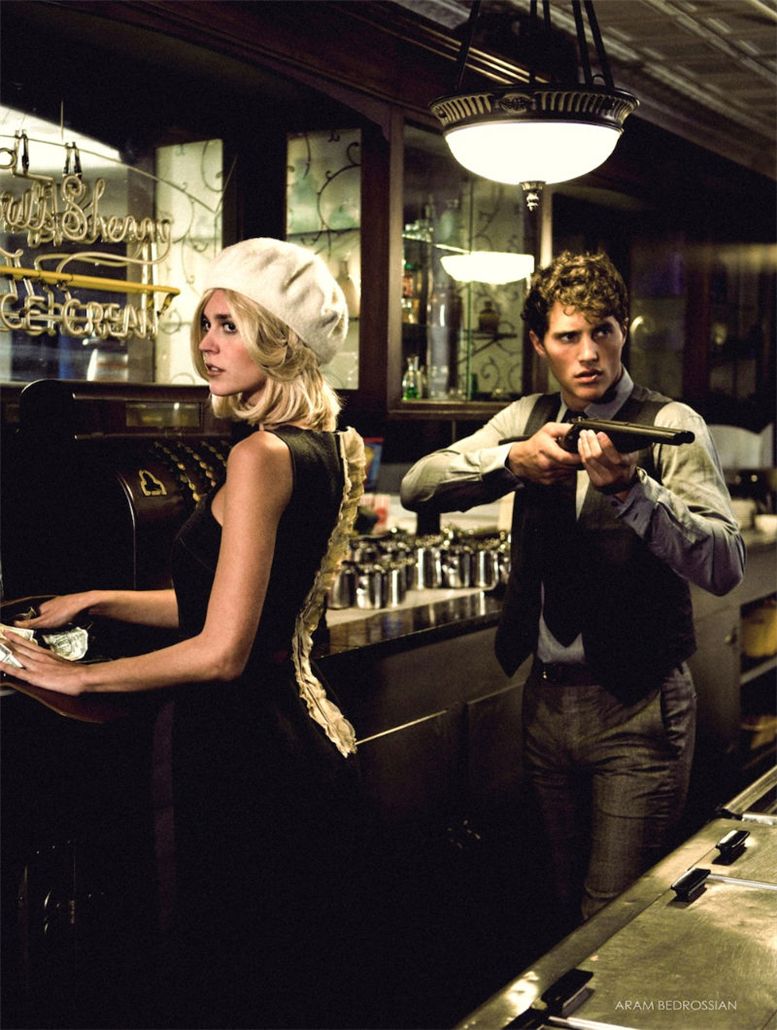 Elise Digby and Ollie Edwards by Aram Bedrossian in Bonnie and Clyde