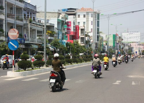 На улице города Вьетнама