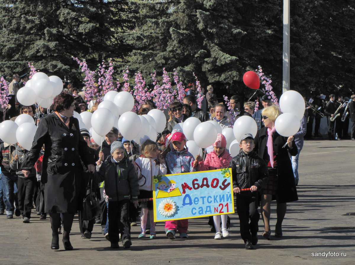 Парад Победы 9 мая 2013 в Троицке (Челябинская область)