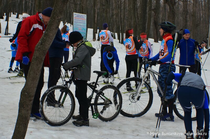 Лыжно-велосипедная эстафета, Саратов, 5-я Дачная, 22 марта 2015 года