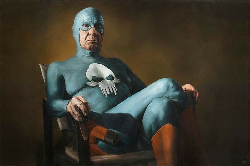 Портреты пожилого Супермена. Картины Андреаса Энглунда